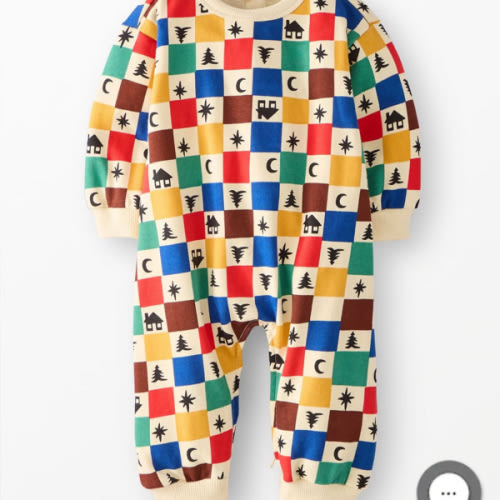 Baby Holiday Oversized French Terry Romper | Hanna Andersson