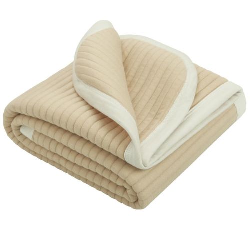 Jersey Cotton Quilted Toddler Blanket, Breathable and Warm ‎Travel Blanket - NTBAY