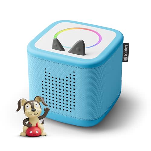 Toniebox 2 Audio Player Starter Set for Kids 1+ with Playtime Puppy - Sky Blue
