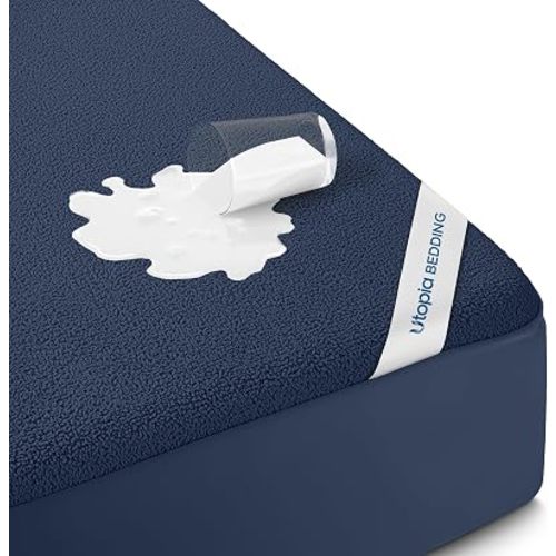 Waterproof Queen Size Mattress Protector fits Upto 17" Deep Pocket