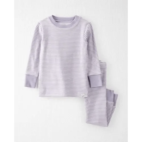 Baby Girl Striped Organic Cotton Pajamas Set