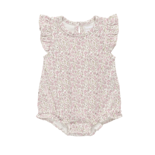 Organic Cotton Adrienne Playsuit - Tully Mauve – Jamie Kay USA