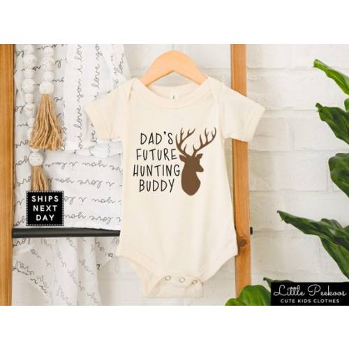 Dad's Future Hunting Buddy Baby Onesie®, Father's Day Natural Toddler Shirt, Infant Hunting Tee, Cute New Daddy Gift, Dad Baby Announcement - Etsy