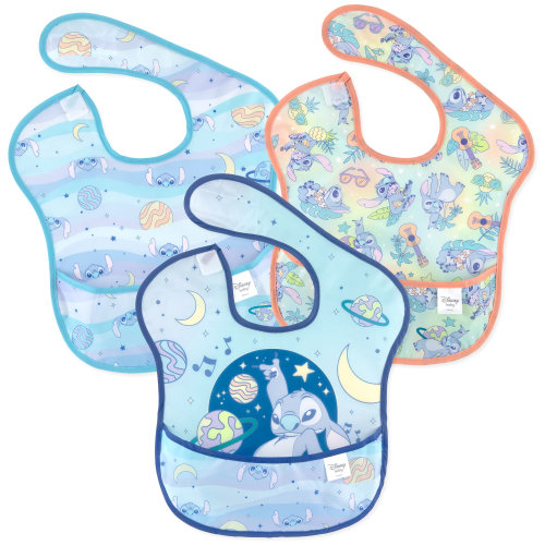 Bumkins SuperBib® 3 Pack: Stitch Star-ring Up Trouble