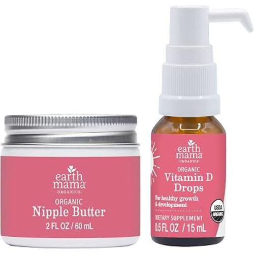 Earth Mama Vitamin D Drops Nipple Butter 2oz