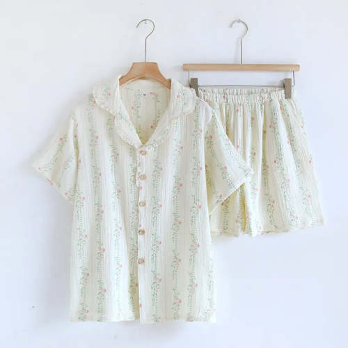 The Short Bloom - 100% Muslin Cotton Pajama