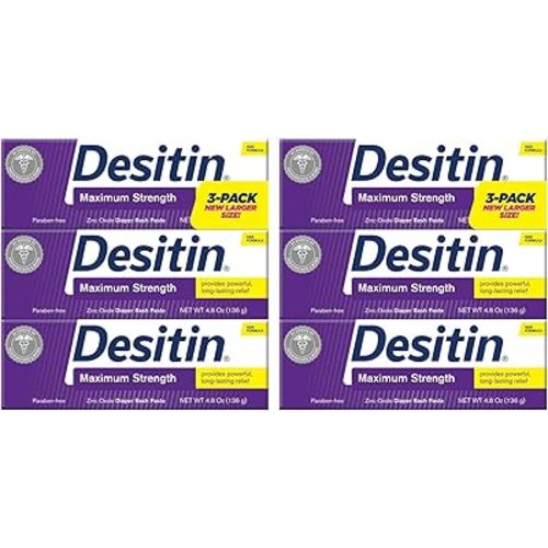 Desitin Baby Diaper Rash Maximum Strength Original Paste 4.8 oz. (6 Pack)
