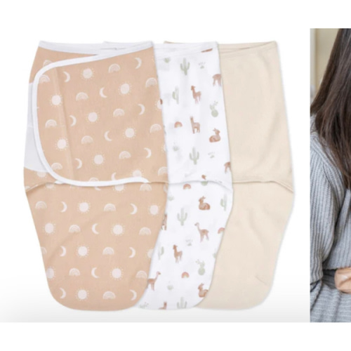 Desert Sun Easy Swaddle With No Zipper 0-3M | aden + anais