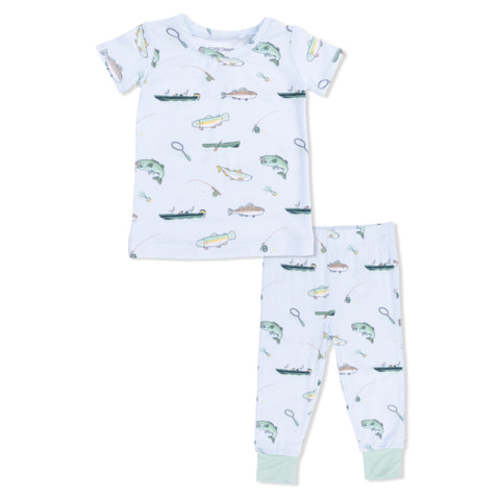 Fishing - Short Sleeve Loungewear Set
