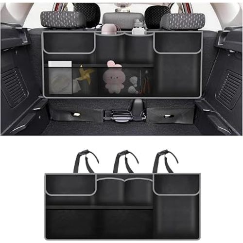 Hanging Trunk Organizer, Large Capacity SUV Trunk Organizer