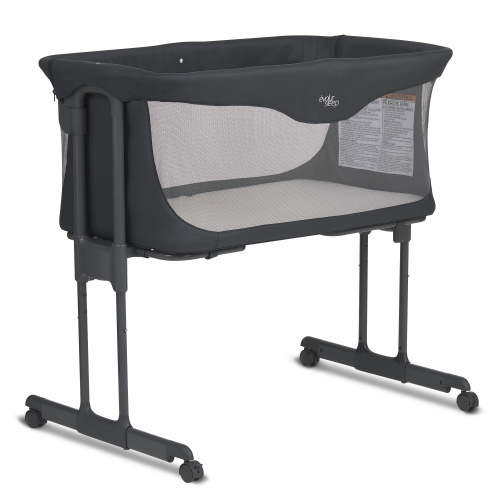Evolur Kinsley Quickfold Portable Bassinet, Dark Gray