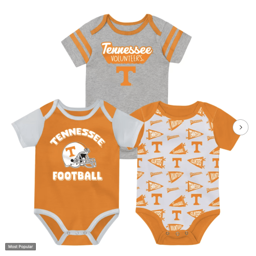 Tennessee Volunteers Outerstuff Newborn Star Player Three-Piece Bodysuit Set - Orange
