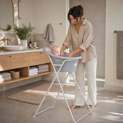 Foldable Baby Bath Tub Stand