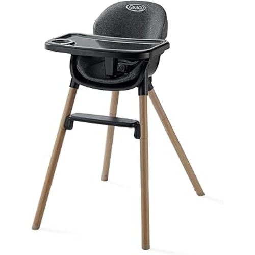 Graco Ready2Dine DLX 4-in-1 Highchair, 4 Growing Stages - Baby High Chair, Toddler Feeding Seat, Youth Stool, and Big Kid Seat, Hazen