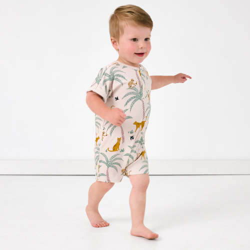 Wild Escape Dolman Henley Romper – Little Sleepies
