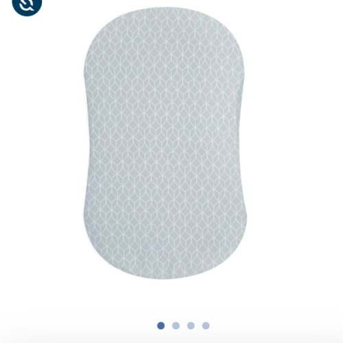 HALO - BassiNest Fitted Sheet 100% Cotton | Morning Mist - Gray