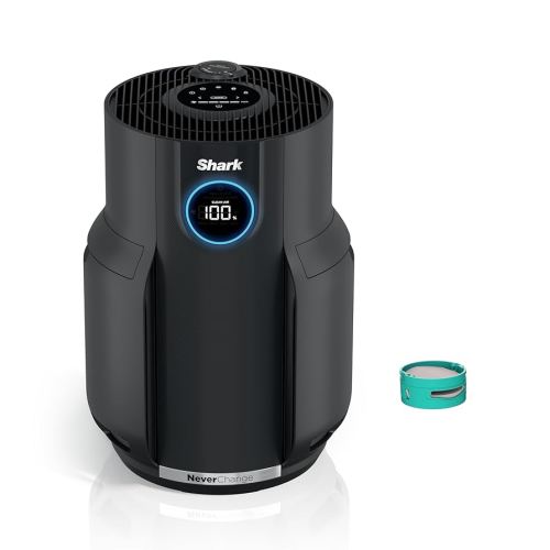 Shark Air Purifiers for Home Large Room with NeverChange Air Filter, 5 Year HEPA Filter, Covers 650 Sq. ft, Odor Neutralizer and Clean Sense Technology, Removes 99.98% of Dust & Allergens, HP152 (Renewed)
