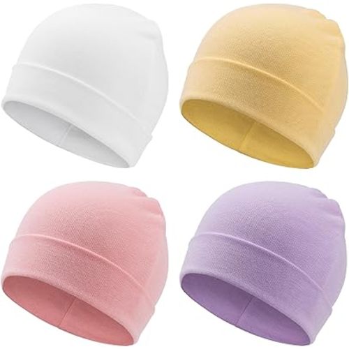 Newborn Baby Hat Infant Beanie Caps Soft Cotton Toddler Hats Newborn Hospital Hat for Baby Boy Girl Kid 0-24 Months