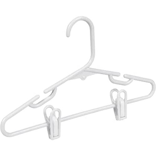 Honey-Can-Do Kids Clothes Hanger, Baby Clothes Hangers with Clips, Removable Clips are Designed to Keep Bottoms and Tops Perfectly Paired, Making it Easier to Organize and Store Outfits, 18 Pack