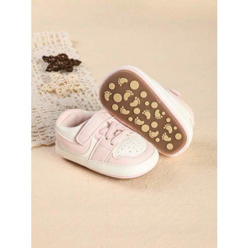 1 Pair Comfortable PU Color Block Hook And Loop Flat Casual Shoes For Toddler Boys, Suitable For Spring And Autumn | SHEIN USA