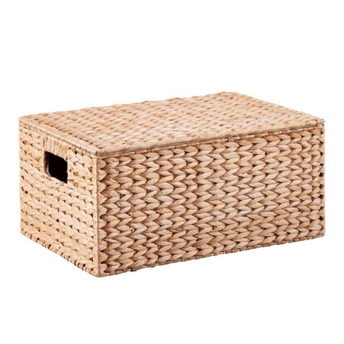The Container Store Artisan Rush Hinged-Lid Box | The Container Store