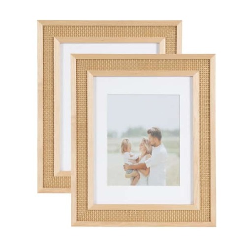 Corah 18 in. x 15 in. Natural Picture Frame (Set of 2)