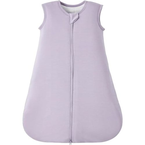 Duomiaomiao Buttery Soft Rayon Made from Bamboo Baby Sleep Sack 6-18 Months 1.0 TOG, Premium Baby Sleeping Bag 2-Way Zipper for Babies