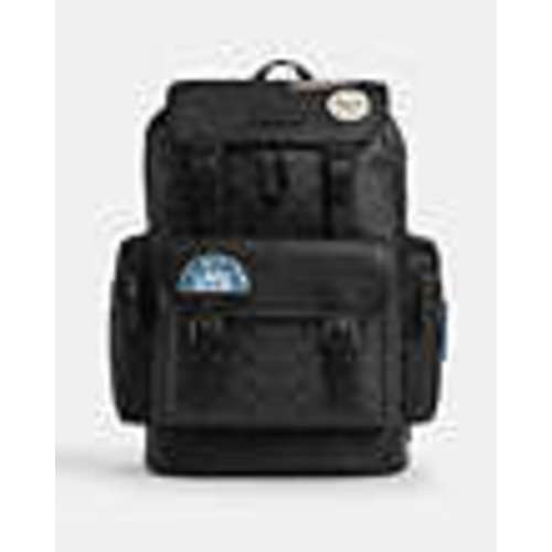 Coach Sprint Backpack In Signature Canvas With Patches