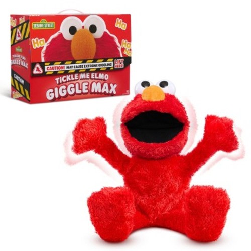 Sesame Street Tickle Me Elmo Giggle Max Interactive Plush Toy