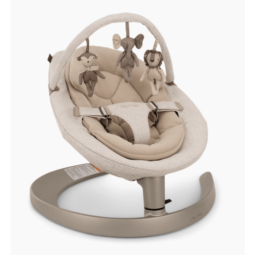 Nuna LEAF Grow Baby Seat & Rocker with Toy Bar - Teddy
