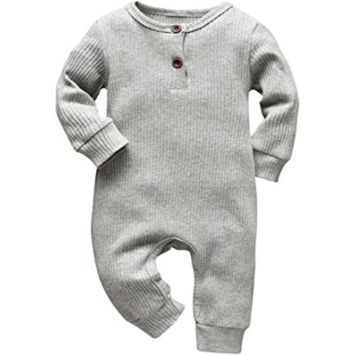 Eghunooy Baby Boy Girl Solid Color One Piece Romper Jumpsuit Outfits Clothes