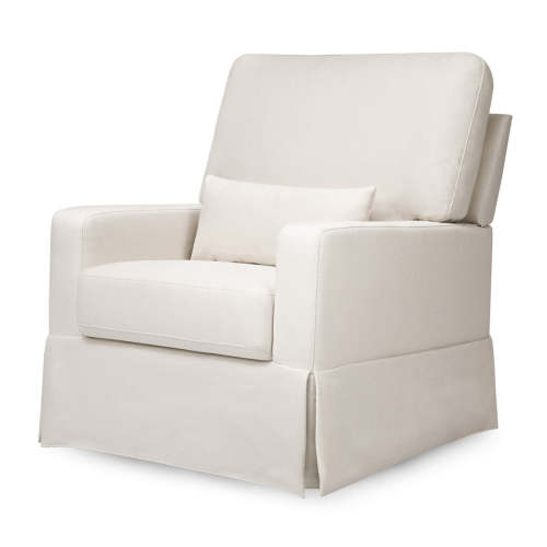 Crawford Pillowback Comfort Swivel Glider - Performance Cream Eco-Weave