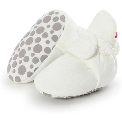 Unisex Newborn Baby Cotton Booties Non-Slip Sole for Toddler Boys Girls Infant Winter Warm Fleece Cozy Socks Shoes