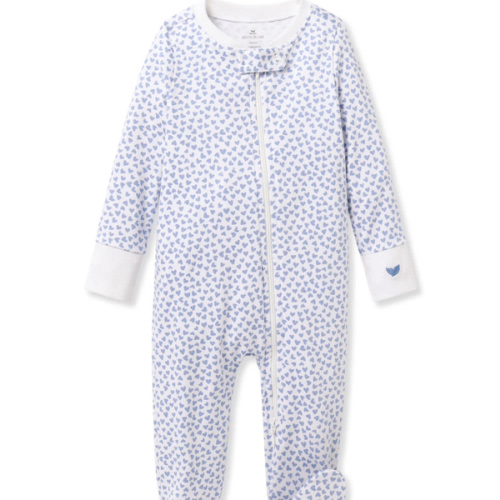 Baby's Pima Romper in Bluehearts