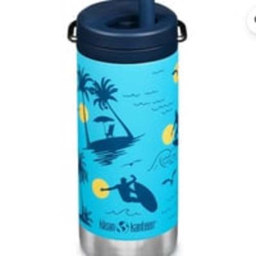 Klean Kanteen 12 fl oz Stainless Steel Insulated Water Bottle Twist Cap Surfer
