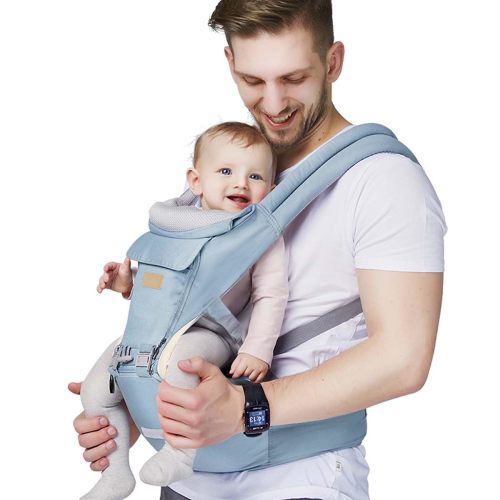 Amazon.com: FRUITEAM Safety-Certified Baby Carrier with Hip Seat Newborn to Toddler | One Size Fits All, 6 Carry Positions, Cozy and Breathable Baby Carrier with Ergonomic Hip Support, H-Straps, All Seasons