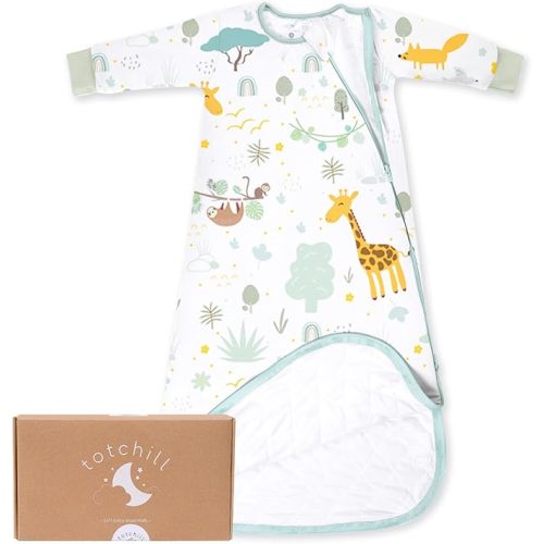 Baby Sleep Sack Long Sleeve 1.0 TOG 0-6-18-3T Wearable Blanket Infant Sleeping Bag, Soft & Breathable, 2-Way Zipper