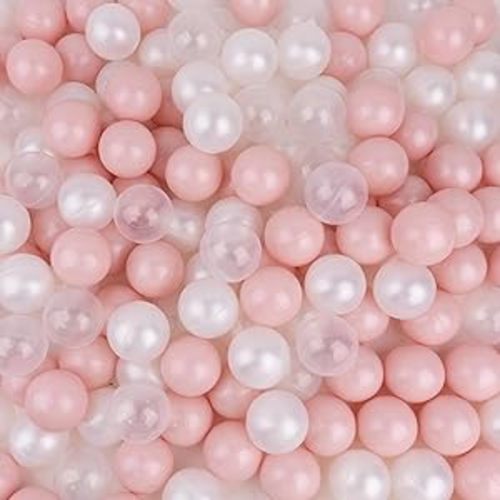 Amazon.com: EOSAU 100 Ball Pit Balls BPA Free 2.16in Plastic Pit Balls Ideal Gift for Toddlers Babies Indoor Outdoor Play Tent Ball Pit Toys (Pearl White, Pearl Pink, Transparent) : Toys & Games