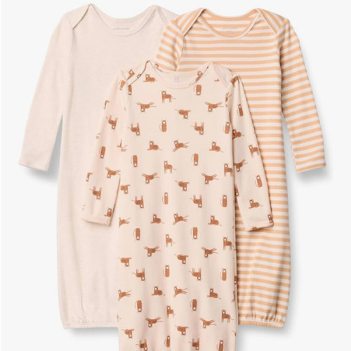 Amazon Essentials Unisex Babies' Long Sleeve Cotton Sleeper Gown