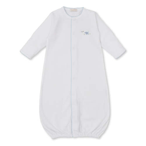 Premier Elephant Empire Convertible Gown W/Hand Embroidered Blue