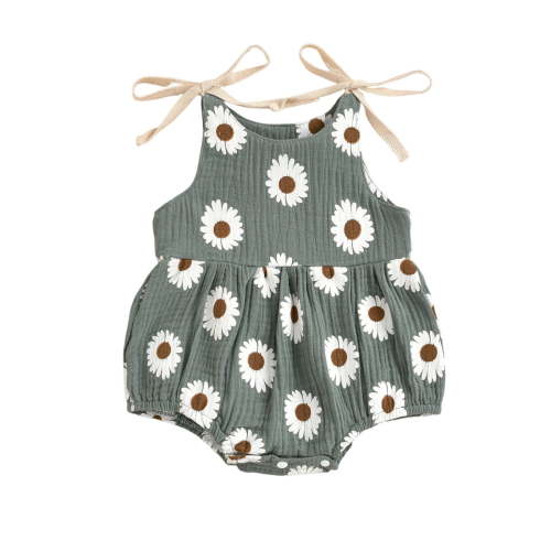 Ketyyh-chn99 Baby Girl Clothes Girls Summer Cartoon Print Clothes Baby Toddler (Gray, 0-3 Months)