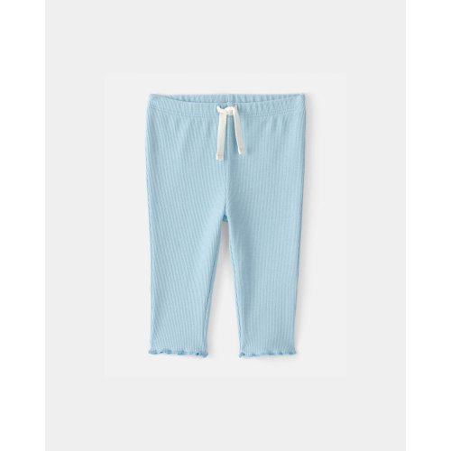 Baby Girl Rib Pants - Blue | Carter's