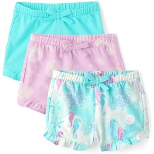The Children's Place Baby Girls' and Newborn Cotton Pull on Everyday Shorts