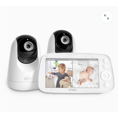VAVA Split Screen Baby Monitor: Watch Two Rooms at Once