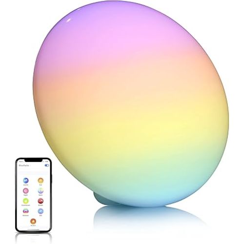 BlissLights BlissRadia - Smart LED Entertainment Lamp and Night Light with 16 Million Colors + Color Shifting Scenes, Compatible with Alexa and Google Home