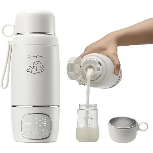 Portable Bottle Warmer, Milk Warmer for Baby with Fast Heating,16000mAh Long Battery Life for Baby on The Go,17 Oz for Travel,Car and Airplane