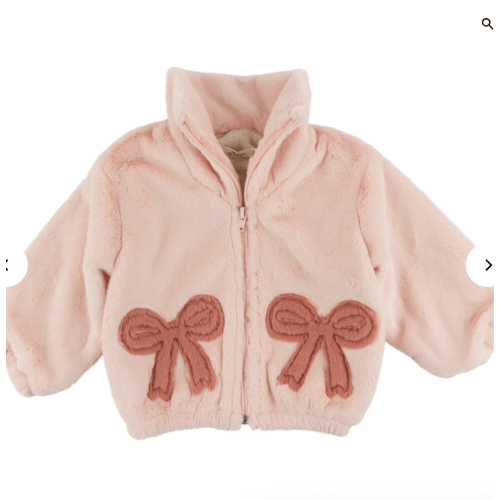 Coquette Bows Faux Fur Tahoe Jacket