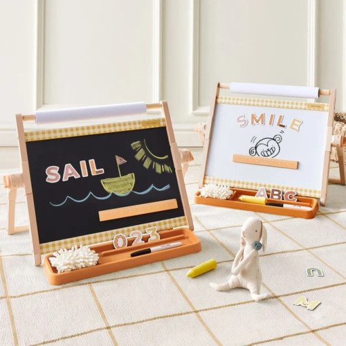 Tiny Land Double-Sided Magnetic Tabletop Easel - Oatmeal