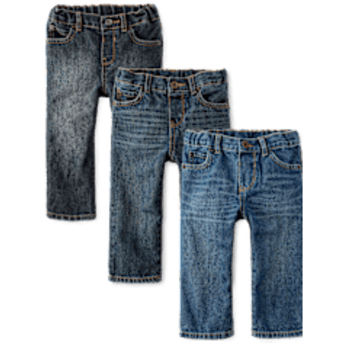 Baby And Toddler Boys Basic Straight Jeans 3-Pack - MULTI | The Children's Place