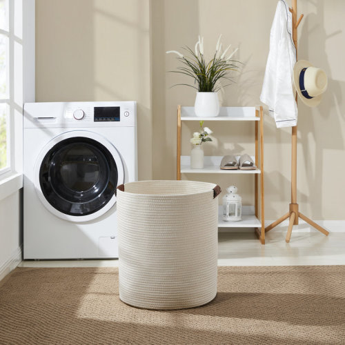Gracie Oaks Cotton Rope Laundry Hamper & Reviews | Wayfair